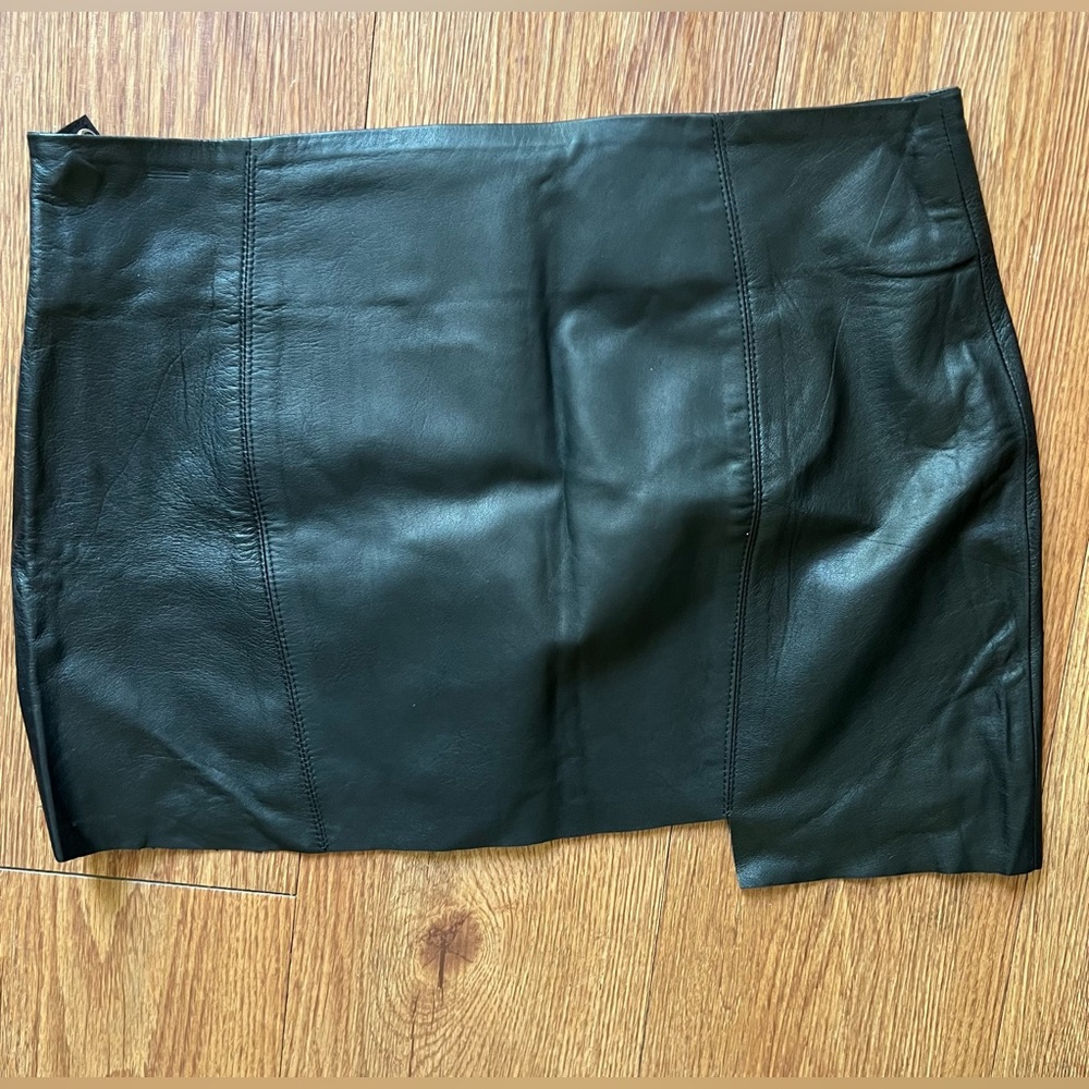 Are you am I lambskin mini skirt